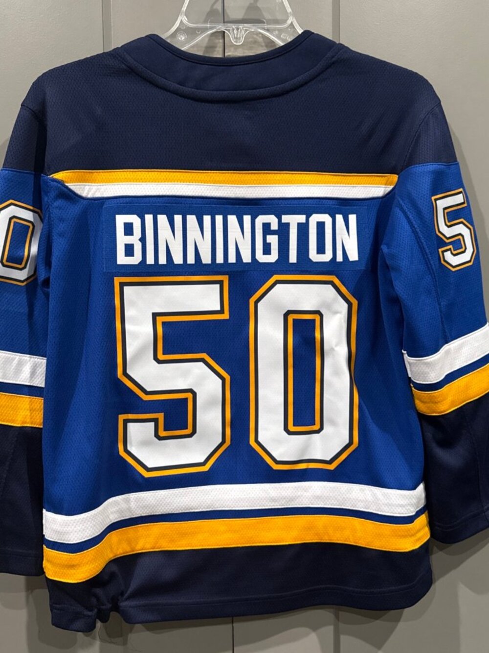 Fanatics Jordan Bennington St. Louis Blues Hockey Jersey #50 Youth Small  EUC
